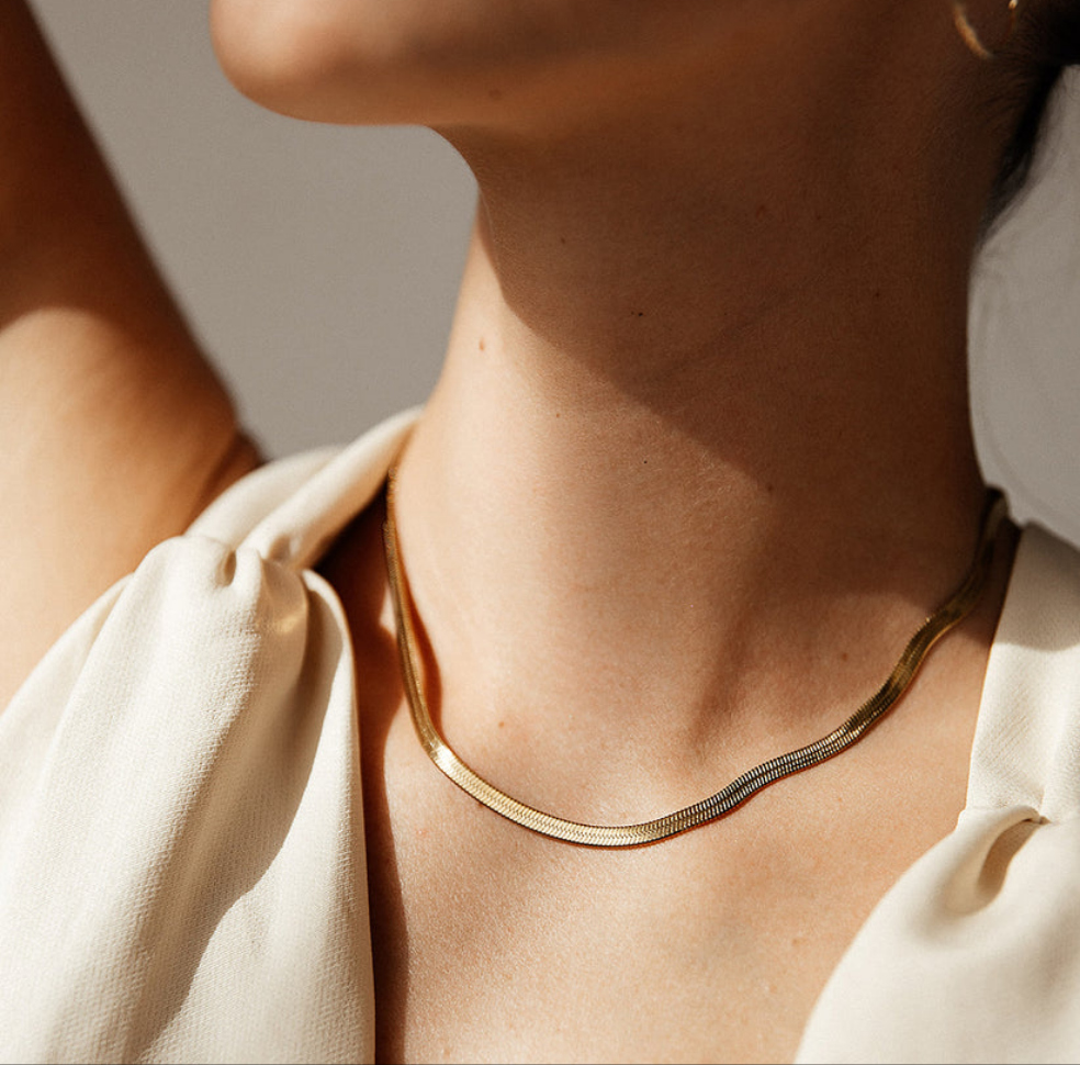 Herringbone Pendant Necklace Combo (1 Necklace + 3 Colours Pendants)