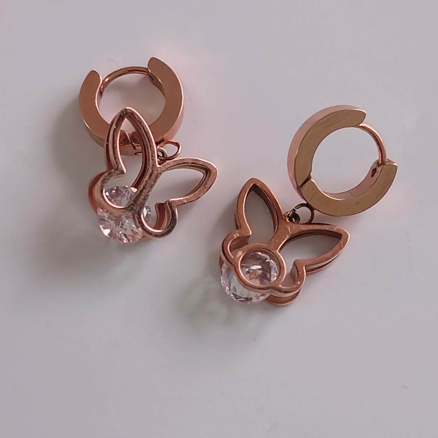 Rosegold Butterfly Earrings