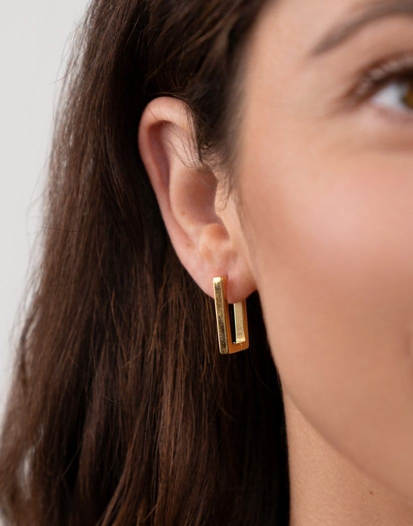 Rectangular Chunky Hoops
