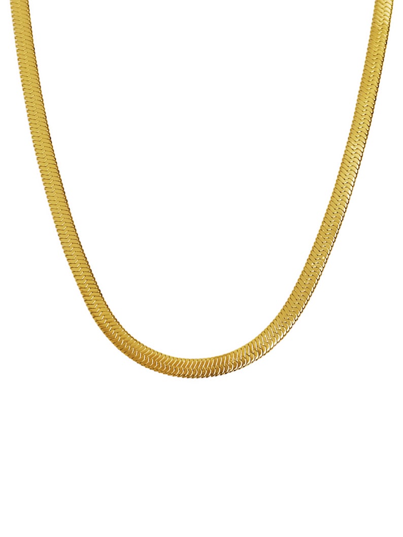 Herringbone Pendant Necklace Combo (1 Necklace + 3 Colours Pendants)