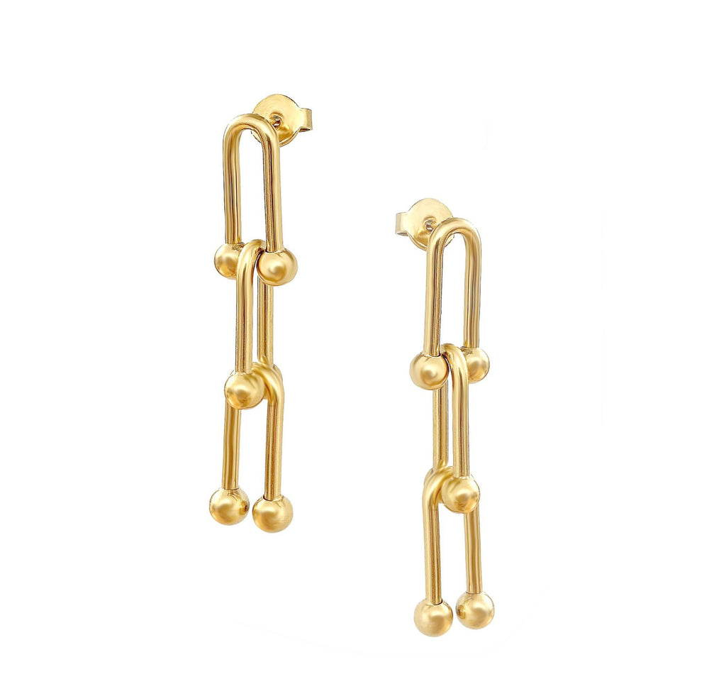Chic Linked Drop Earrings