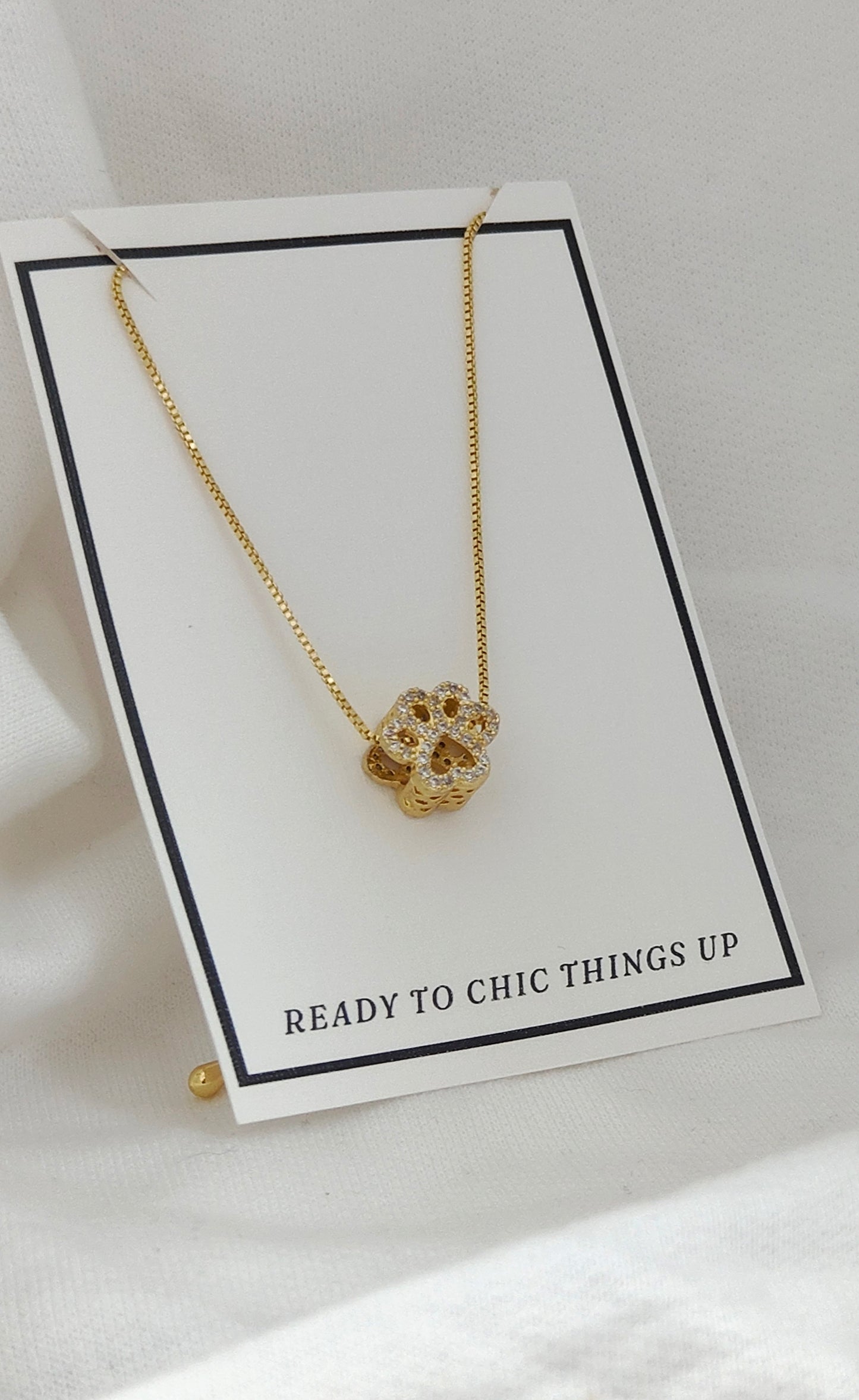 Paw Print Pendant Necklace
