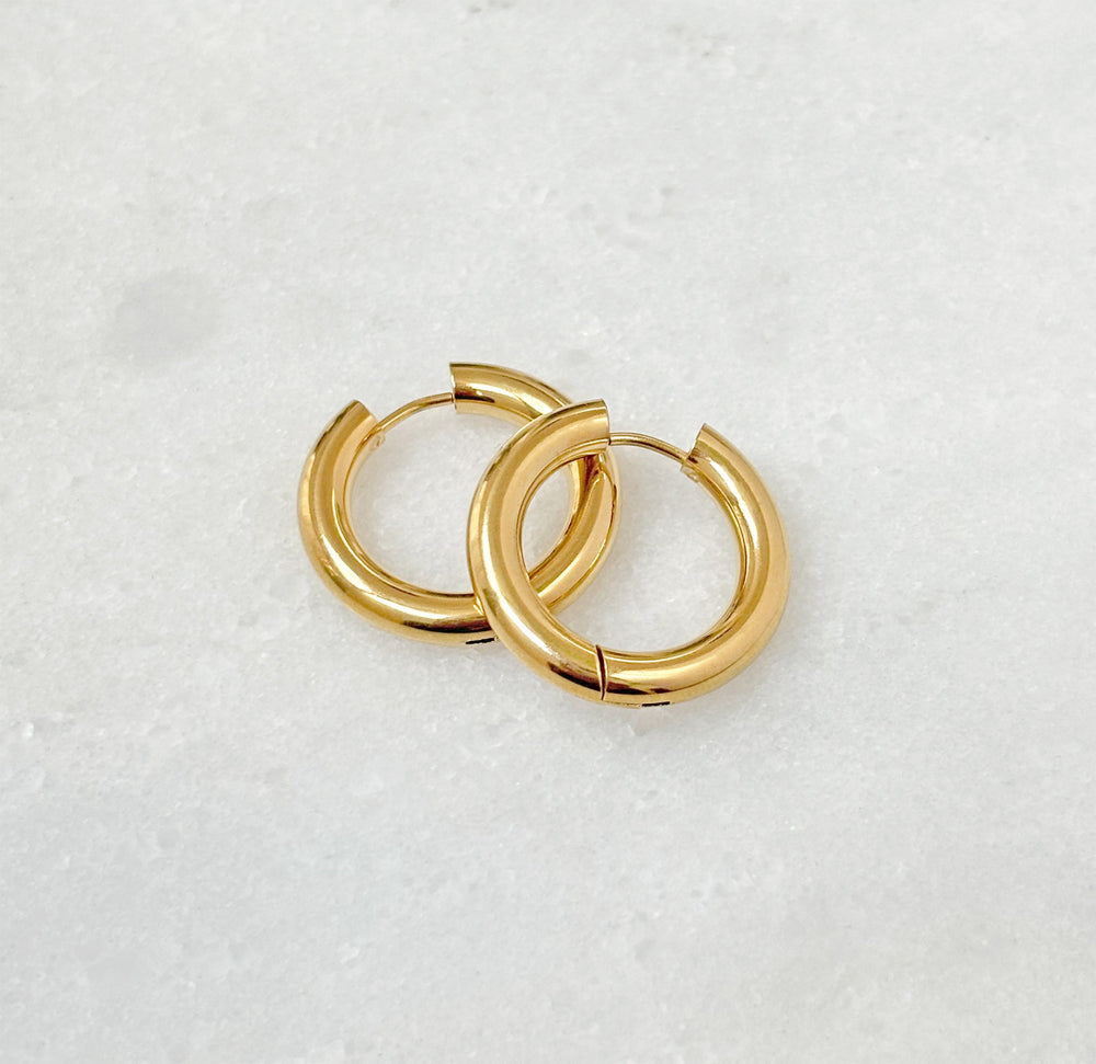 Chunky Gold Hoops