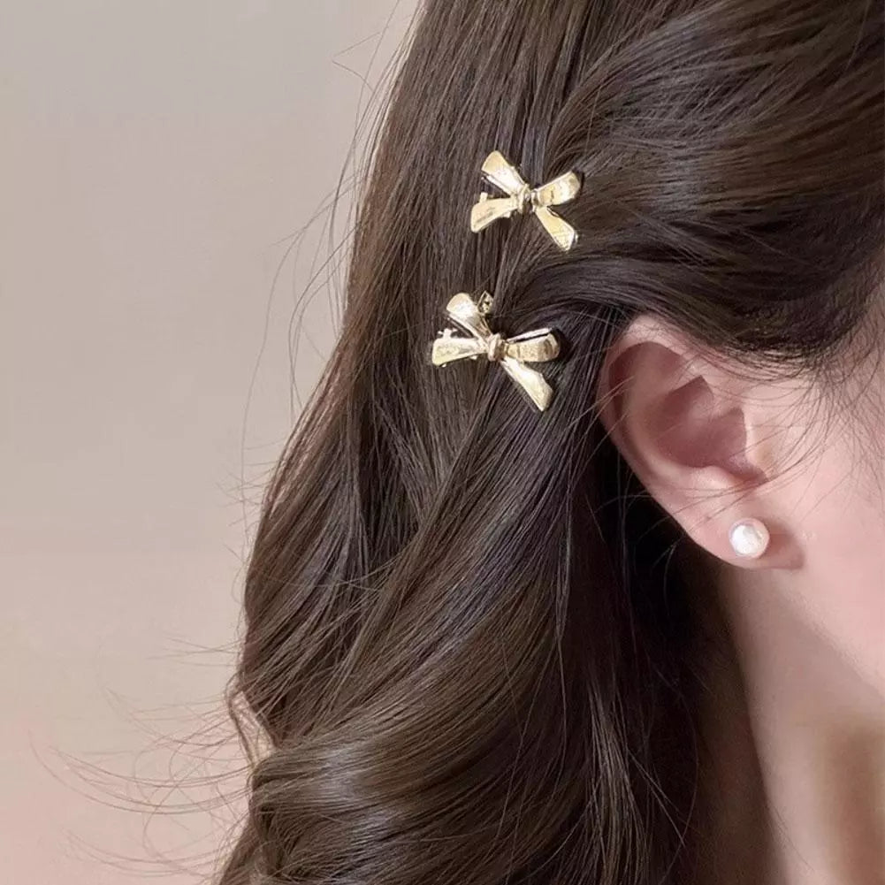 Mini Bow Hair Clips-Set of 4