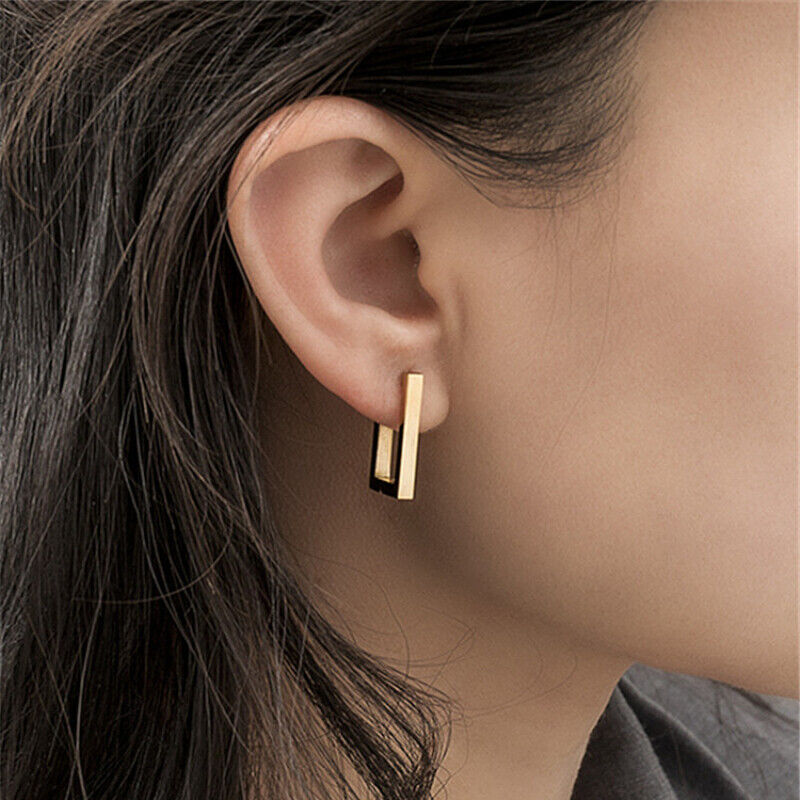 Rectangular Chunky Hoops