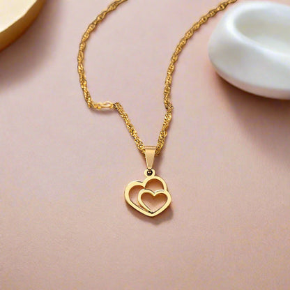 Amore TwinHeart Necklace