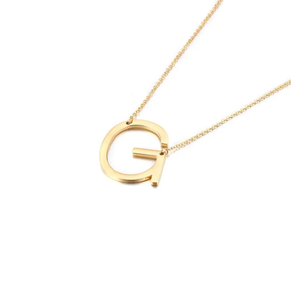 Sideways Oversized Initial Necklace