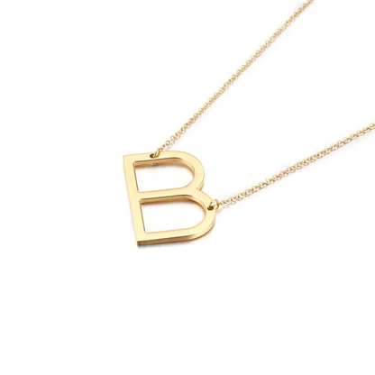 Sideways Oversized Initial Necklace