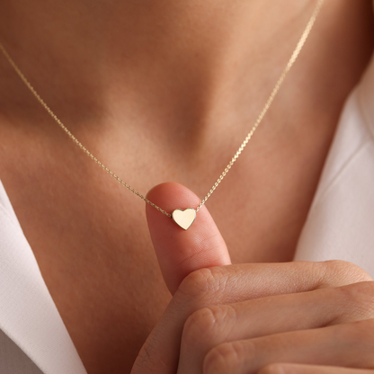 Minimal Paris Heart Necklace