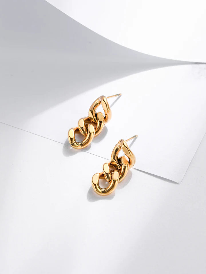 Lustrous Link Earrings