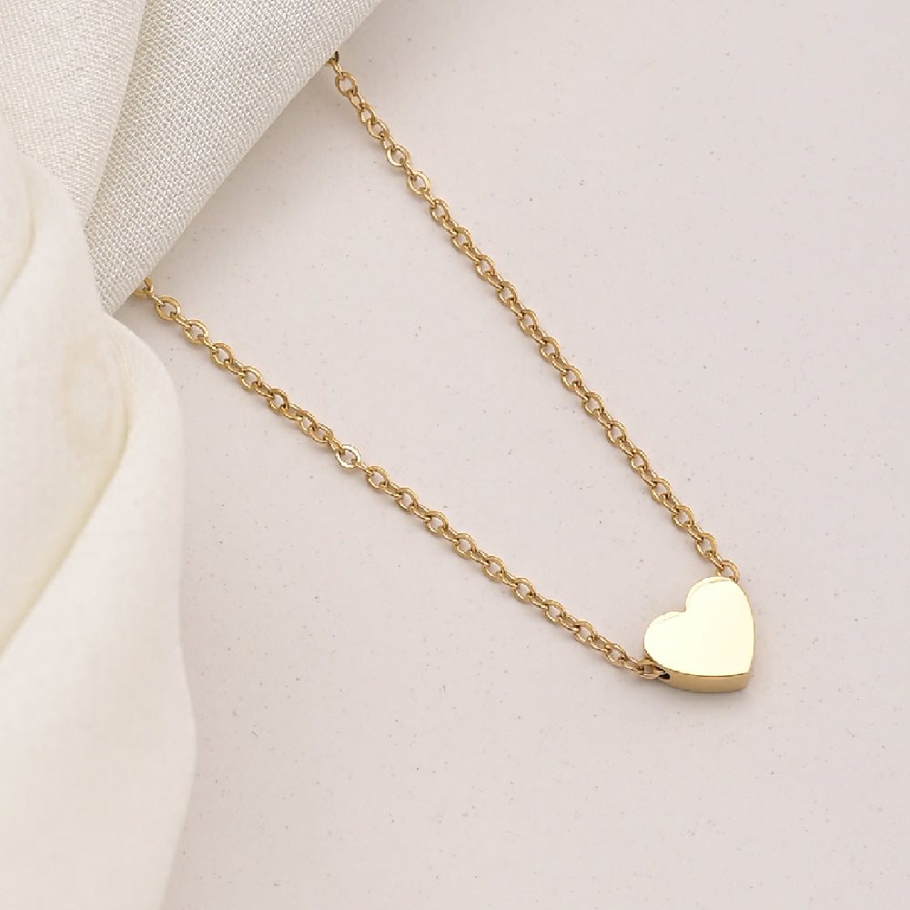 Minimal Paris Heart Necklace