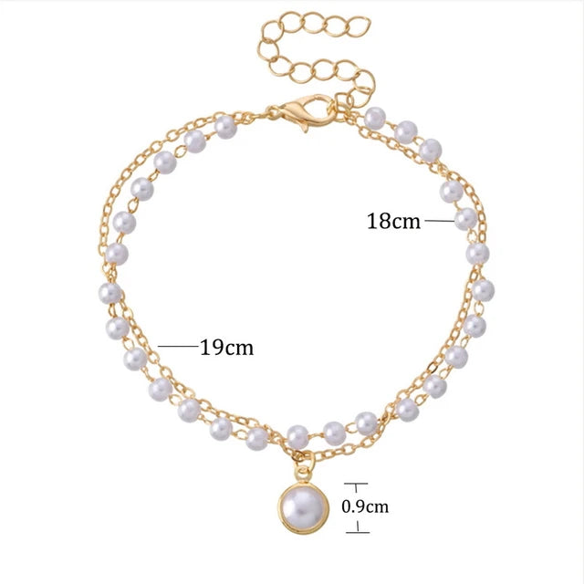 Estella Pearl Double Layer Bracelet