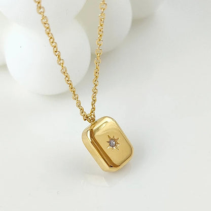 Solitaire North Star Necklace