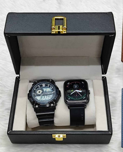 Personalized Two-Watch Storage Box for Men or Women (No COD allowed on Customized orders)