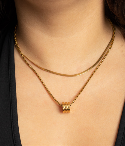 Golden Barrel Necklace