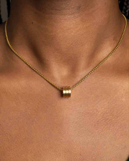 Golden Barrel Necklace