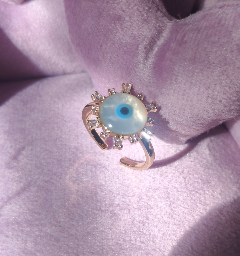 Sunbeam Evil Eye Ring