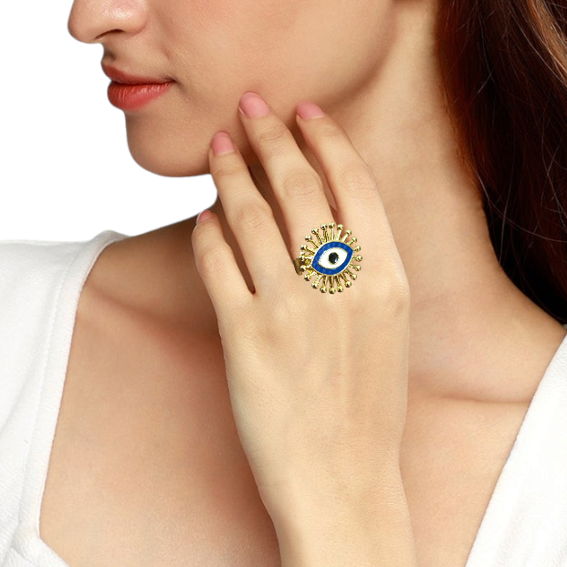 Evil Eye Glam Ring