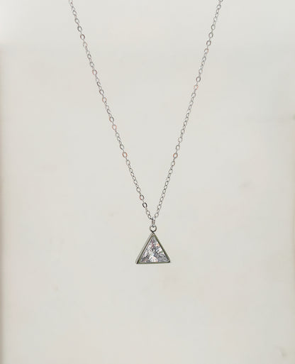 Pyramid Solitaire Necklace