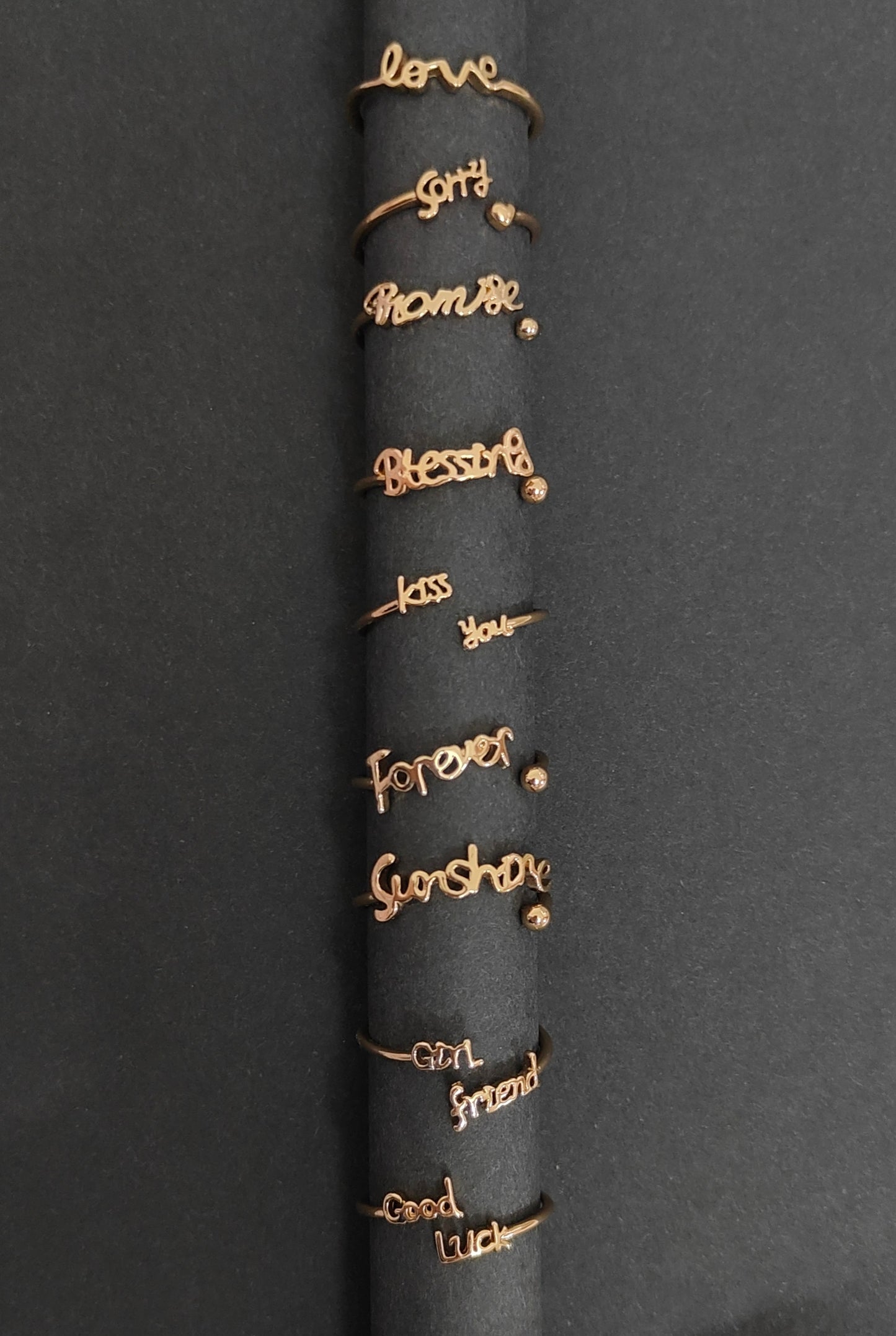 Cute Message Rings