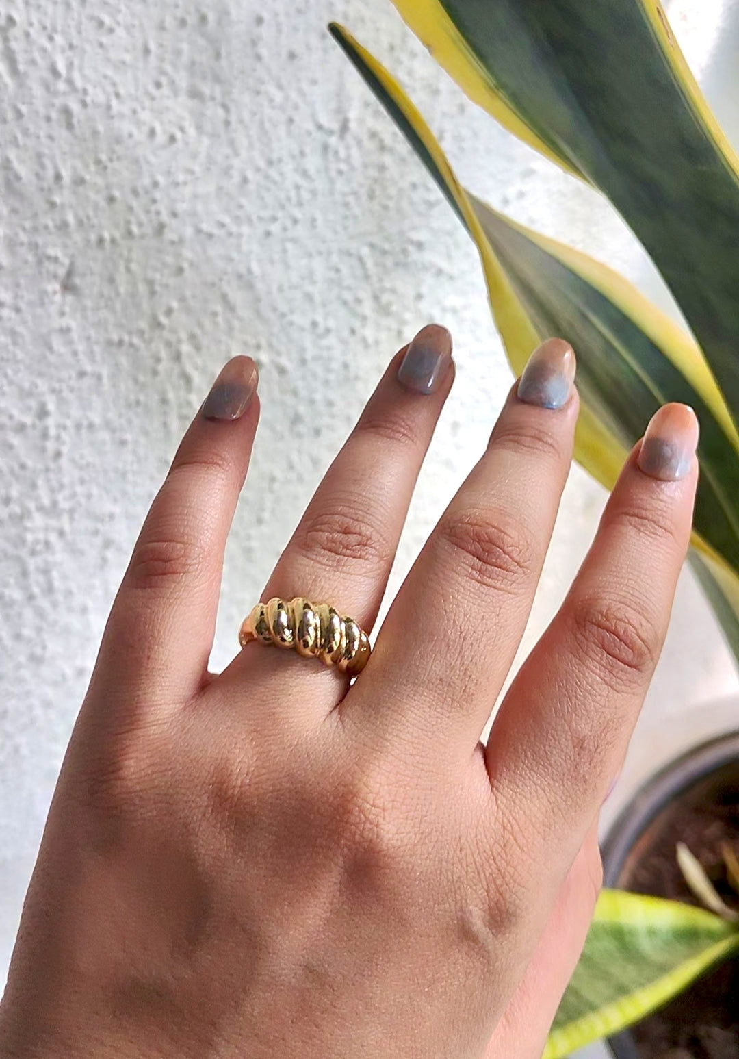 Croissant Dome Ring