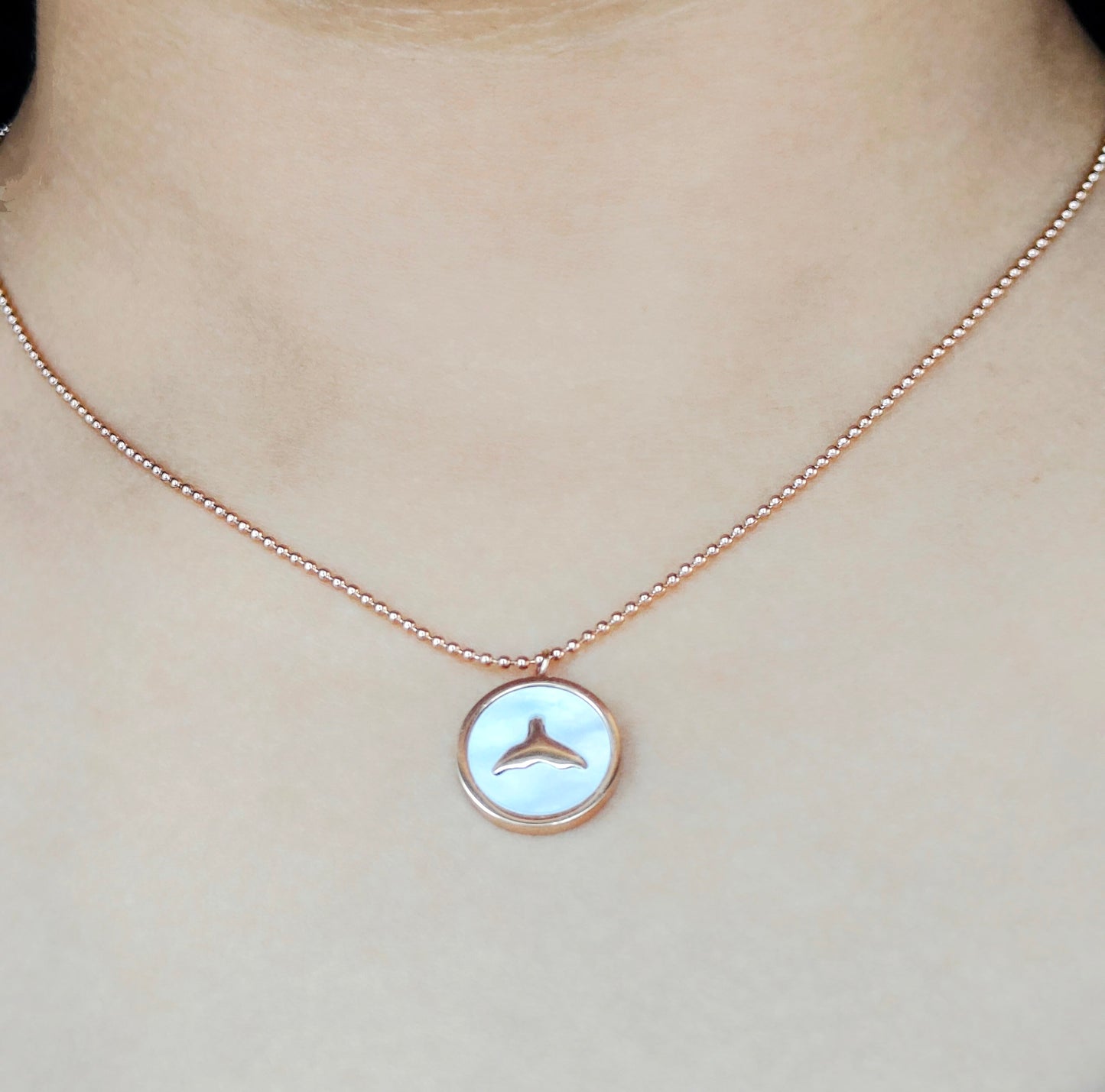 Fish Tail Rosegold Necklace