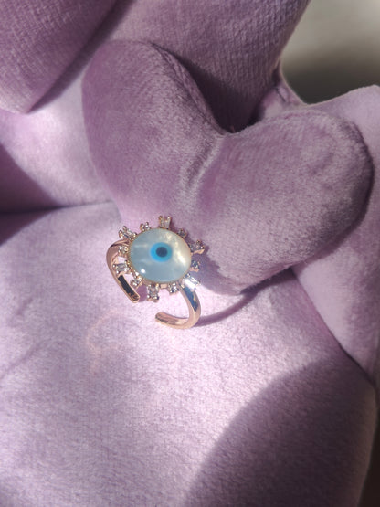 Sunbeam Evil Eye Ring