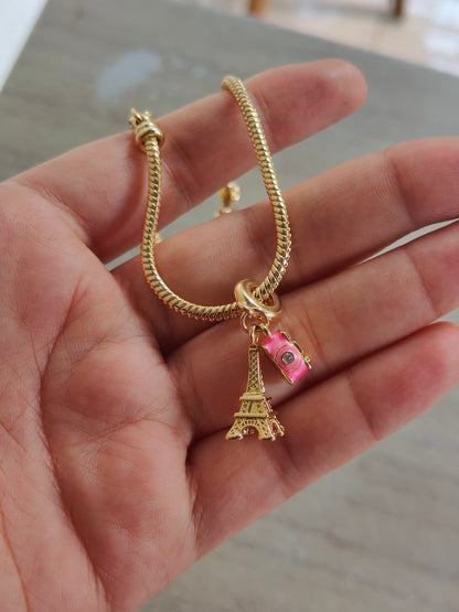 Eiffel Tower Charm Bracelet