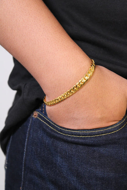 Flat Curb Bracelet - (2 Colour Varients Available)