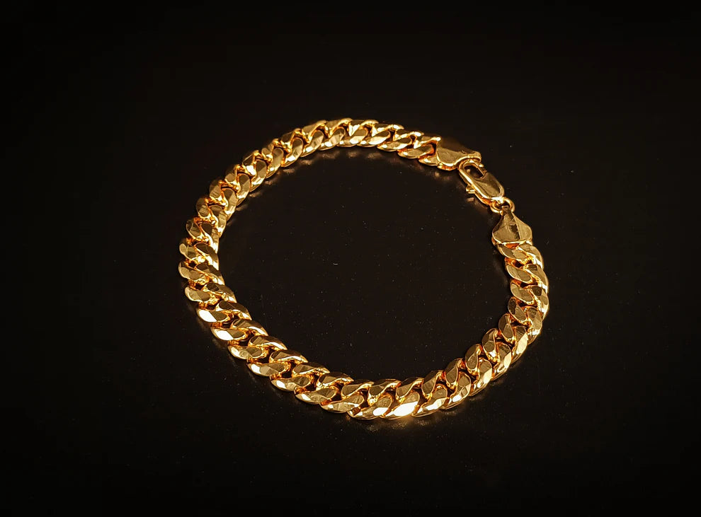 Miami Cuban Link Bracelet 8 MM - (2 Colour Varients Available)