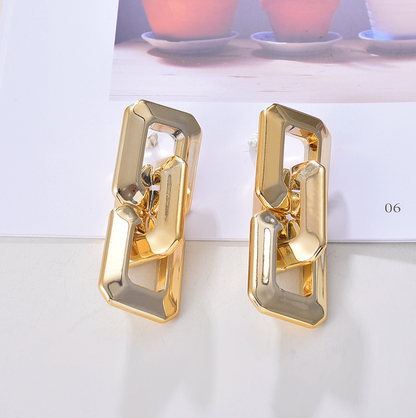 Cuban Link Drop Earrings - (Available in 2 Variants)