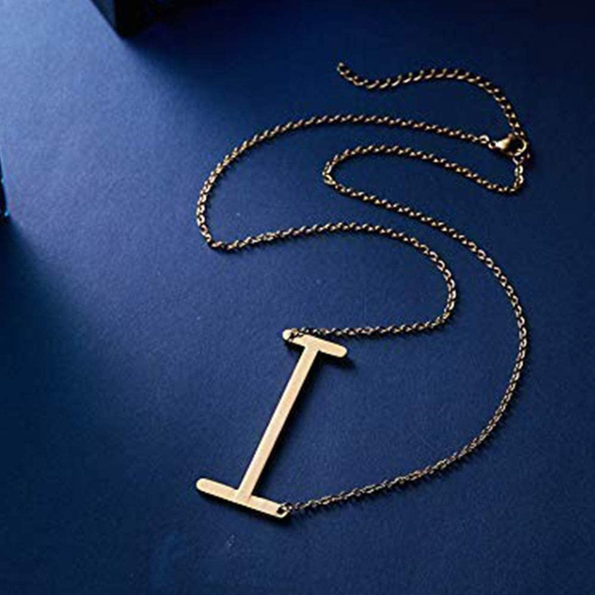 Sideways Oversized Initial Necklace