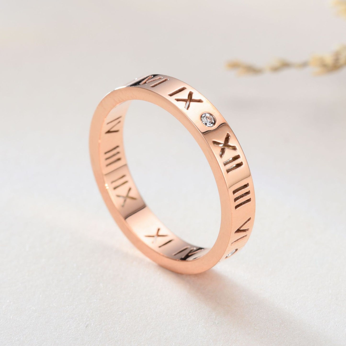 Roman Numericals Ring - Sizes Available (Select From the Option)