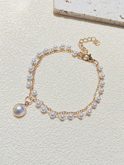 Estella Pearl Double Layer Bracelet