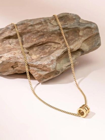 Golden Barrel Necklace