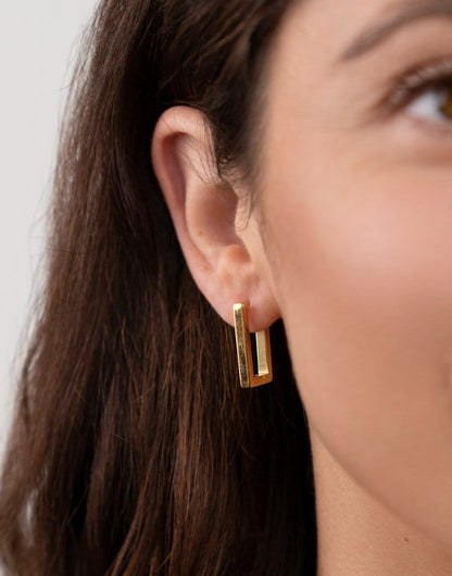 Rectangular Chunky Hoops