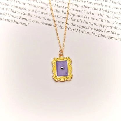 Friends Purple Door Frame Necklace