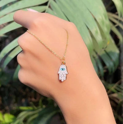 Hamsa Hand Charm Necklace