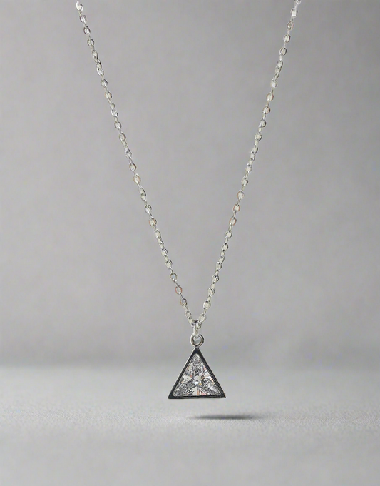 Pyramid Solitaire Necklace