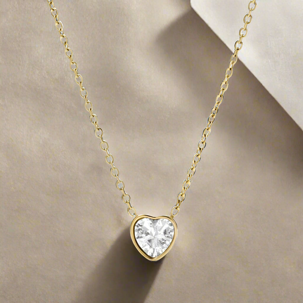 Diamond Heart Pendant Necklace