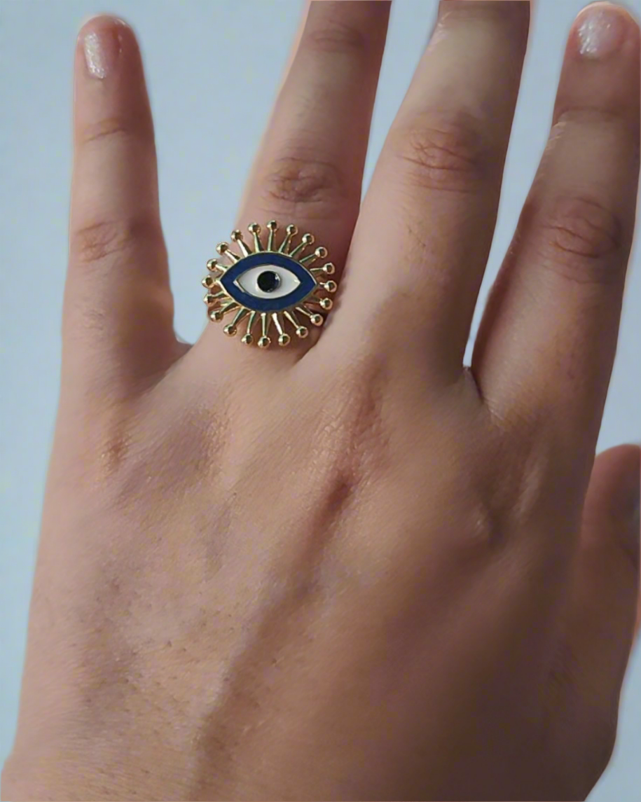 Evil Eye Glam Ring