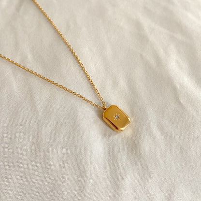 Solitaire North Star Necklace