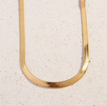 Herringbone Snake Chain Necklace