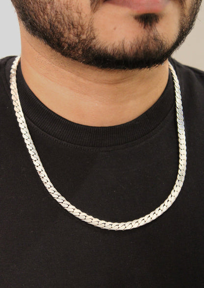 PAVE CUBAN CHAIN 6 MM (2 colour options available)