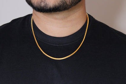 Round Snake Men's Chain (2 colour options available )