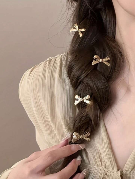 Mini Bow Hair Clips-Set of 4
