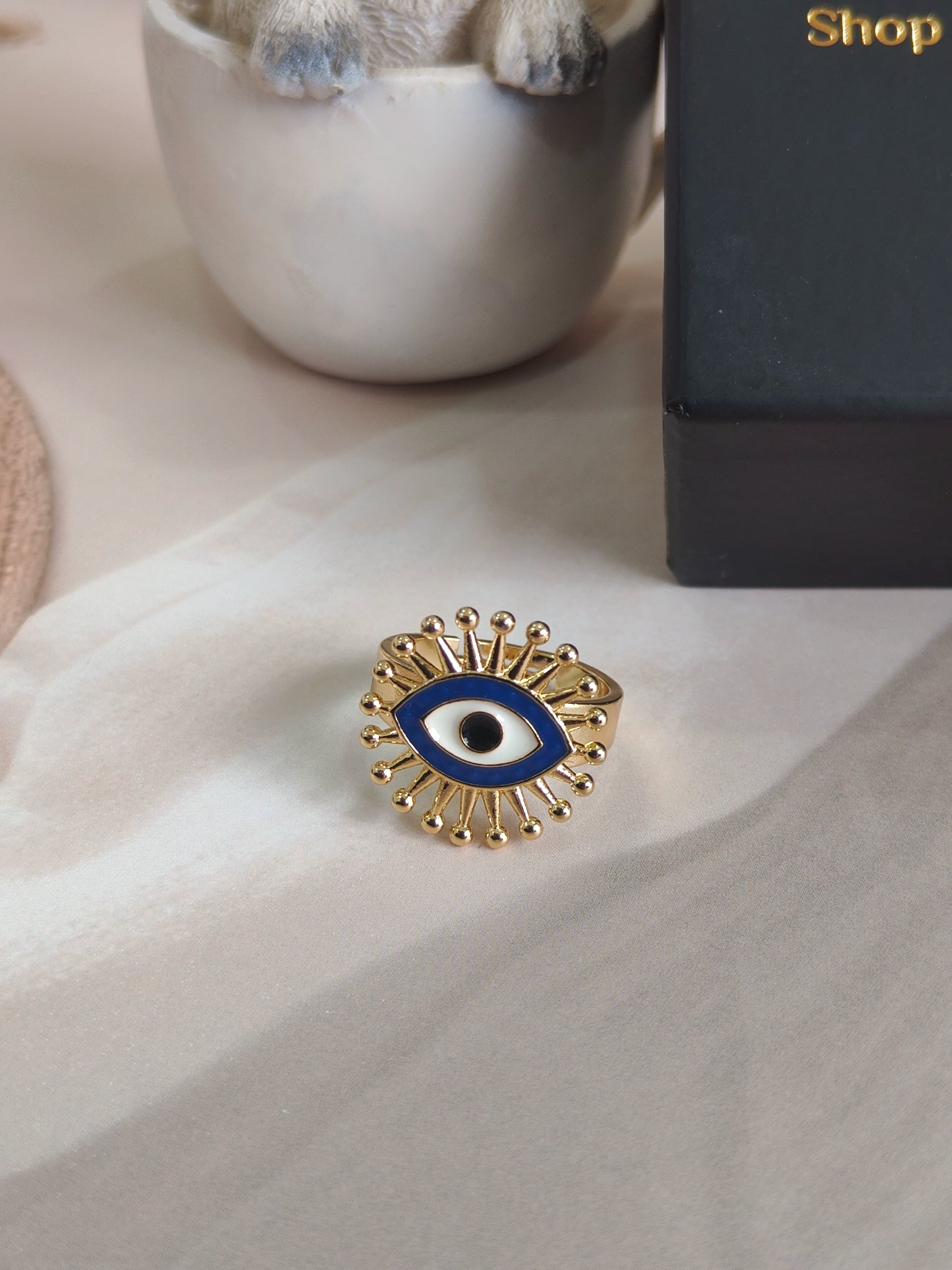 Evil Eye Glam Ring