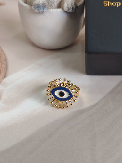 Evil Eye Glam Ring