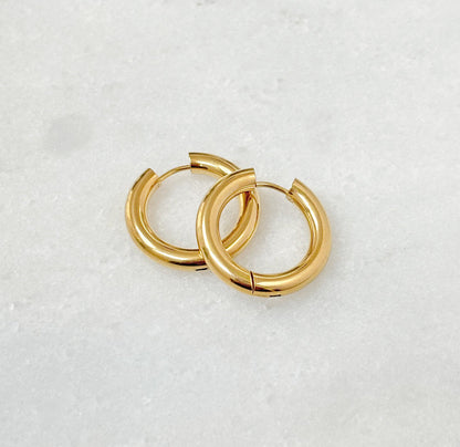 Chunky Gold Hoops