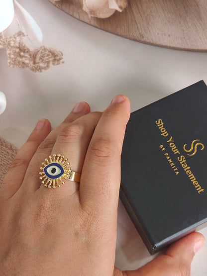 Evil Eye Glam Ring